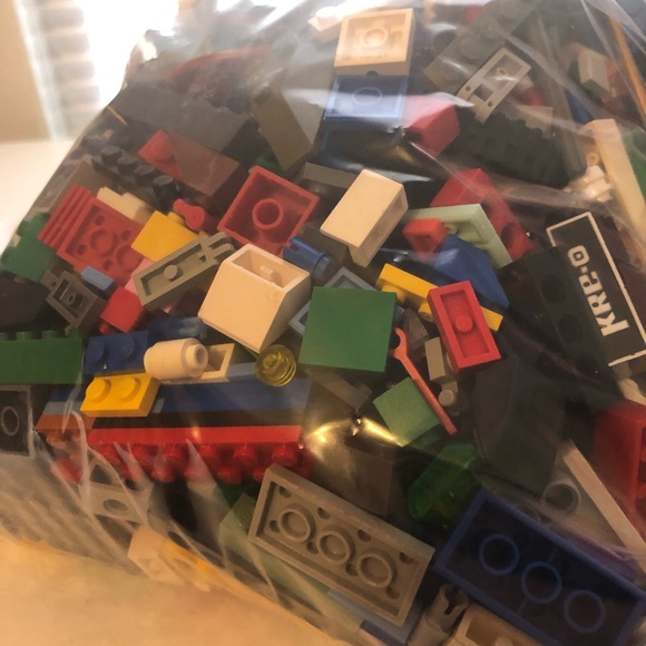 Lego Toys Gallon Size Ziploc Bag Full Of Legos Poshmark